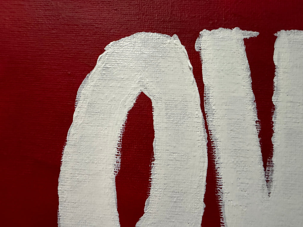 9 x 12 Hand Painted LOVE Artwork